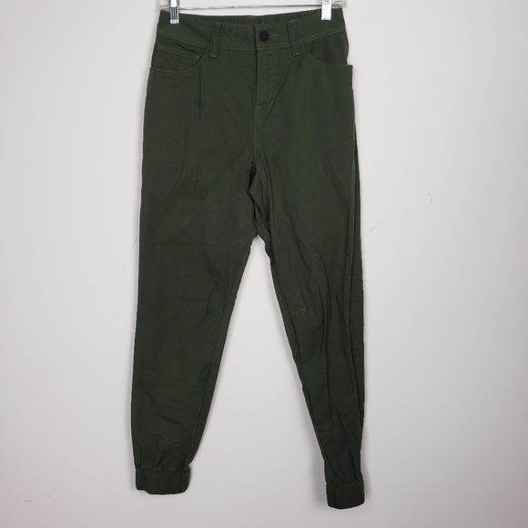 Outdoor Research Olive Green Pants Womens Canvas Joggers Size Small - Picture 1 of 11